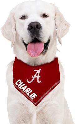 Show full view: Pets First NCAA Alabama Crimson Tide Personalized Dog Bandana, Large/X-Large slide 5 of 7