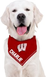 Pets First NCAA Wisconsin Badgers Personalized Dog Bandana, Small/Medium slide 2 of 5