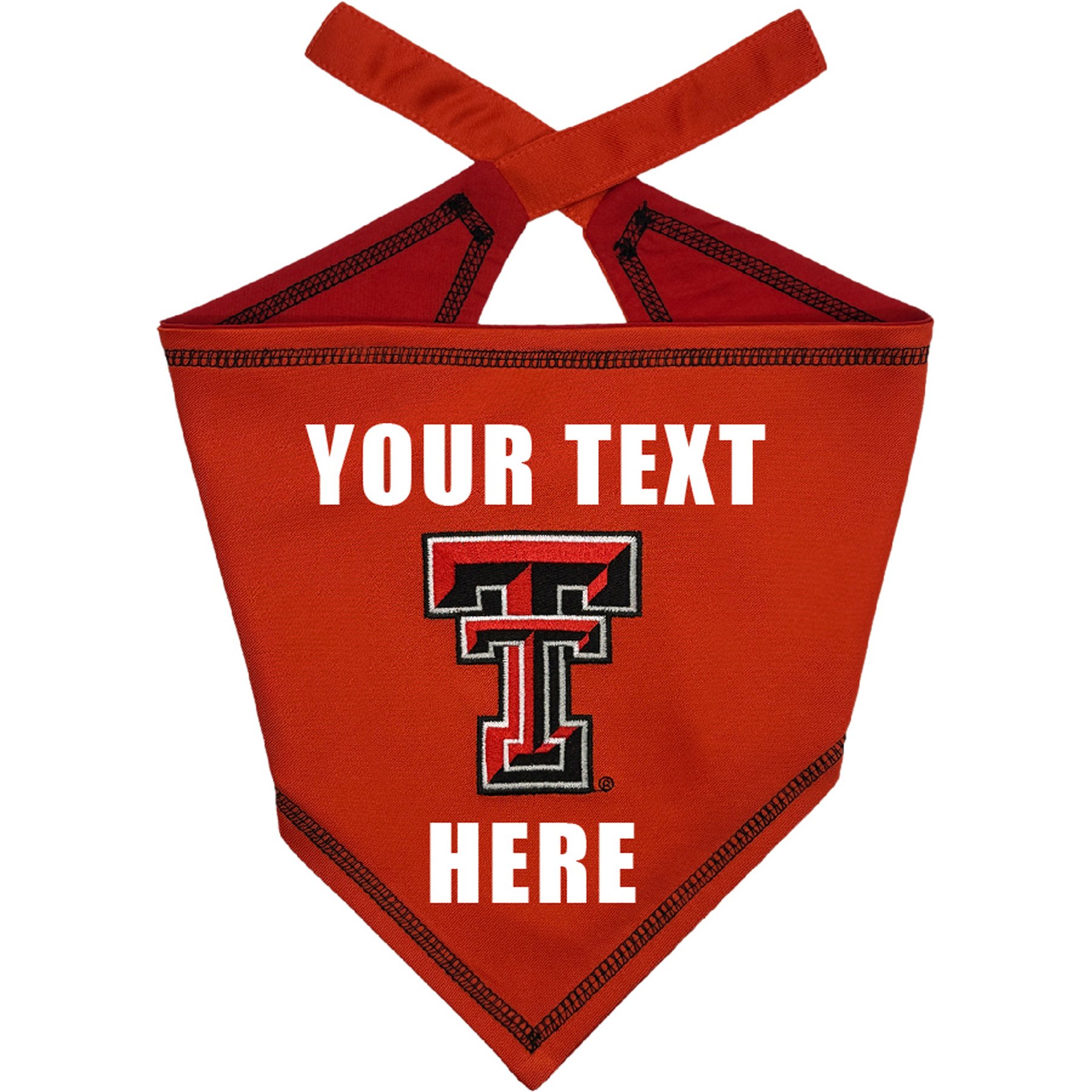 Pets First NCAA Texas Tech Personalized Dog Bandana, Large/X-Large