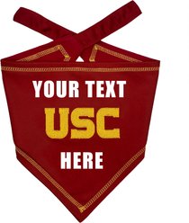 Pets First NCAA Usc Trojans Personalized Dog Bandana, Small/Medium