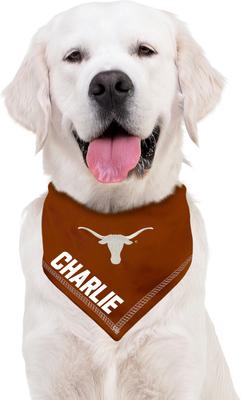 Show full view: Pets First NCAA Texas Longhorns Personalized Dog Bandana, Large/X-Large slide 5 of 5