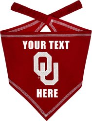 Pets First NCAA Oklahoma Sooners Personalized Dog Bandana, Large/X-Large