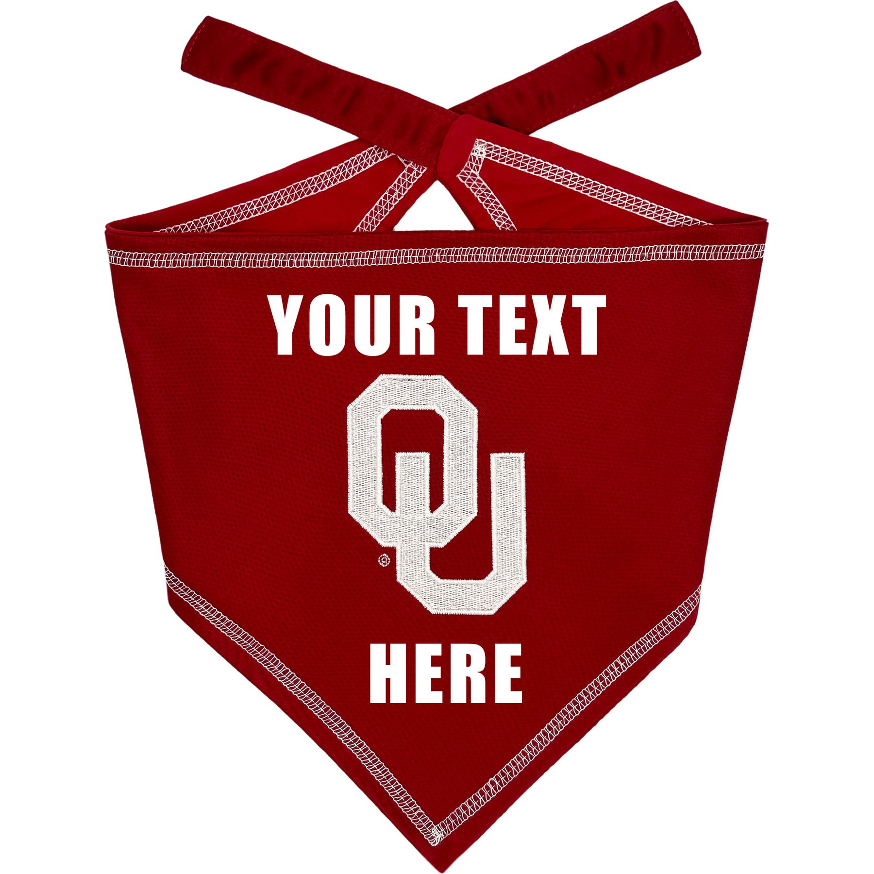 Pets First NCAA Oklahoma Sooners Personalized Dog Bandana, Small/Medium