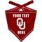Show in main carousel: Pets First NCAA Oklahoma Sooners Personalized Dog Bandana, Small/Medium slide 1 of 5
