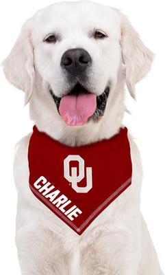 Show full view: Pets First NCAA Oklahoma Sooners Personalized Dog Bandana, Small/Medium slide 5 of 5
