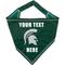 Show in main carousel: Pets First NCAA Michigan State Spartans Personalized Dog Bandana, Small/Medium slide 1 of 5