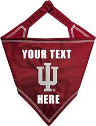 Pets First NCAA Indiana Hoosiers Personalized Dog Bandana, Large/X-Large