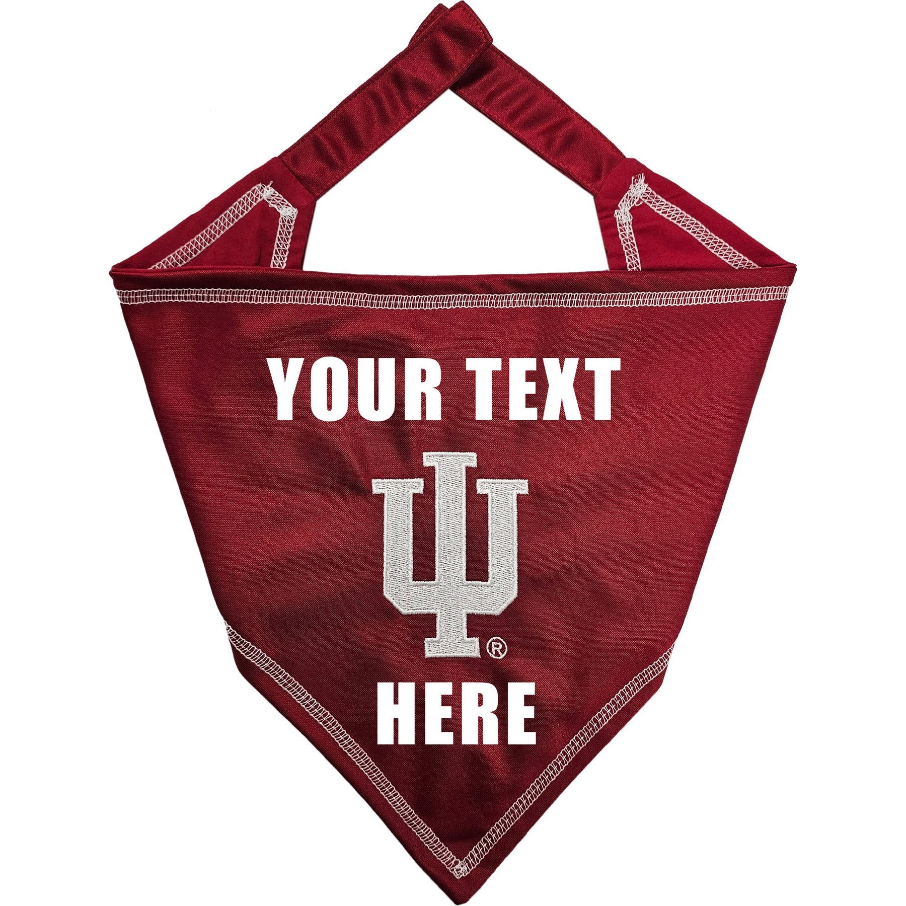 Pets First NCAA Indiana Hoosiers Personalized Dog Bandana, Large/X-Large