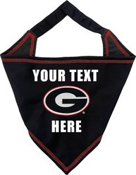 Pets First NCAA Georgia Bulldogs Personalized Dog Bandana, Small/Medium