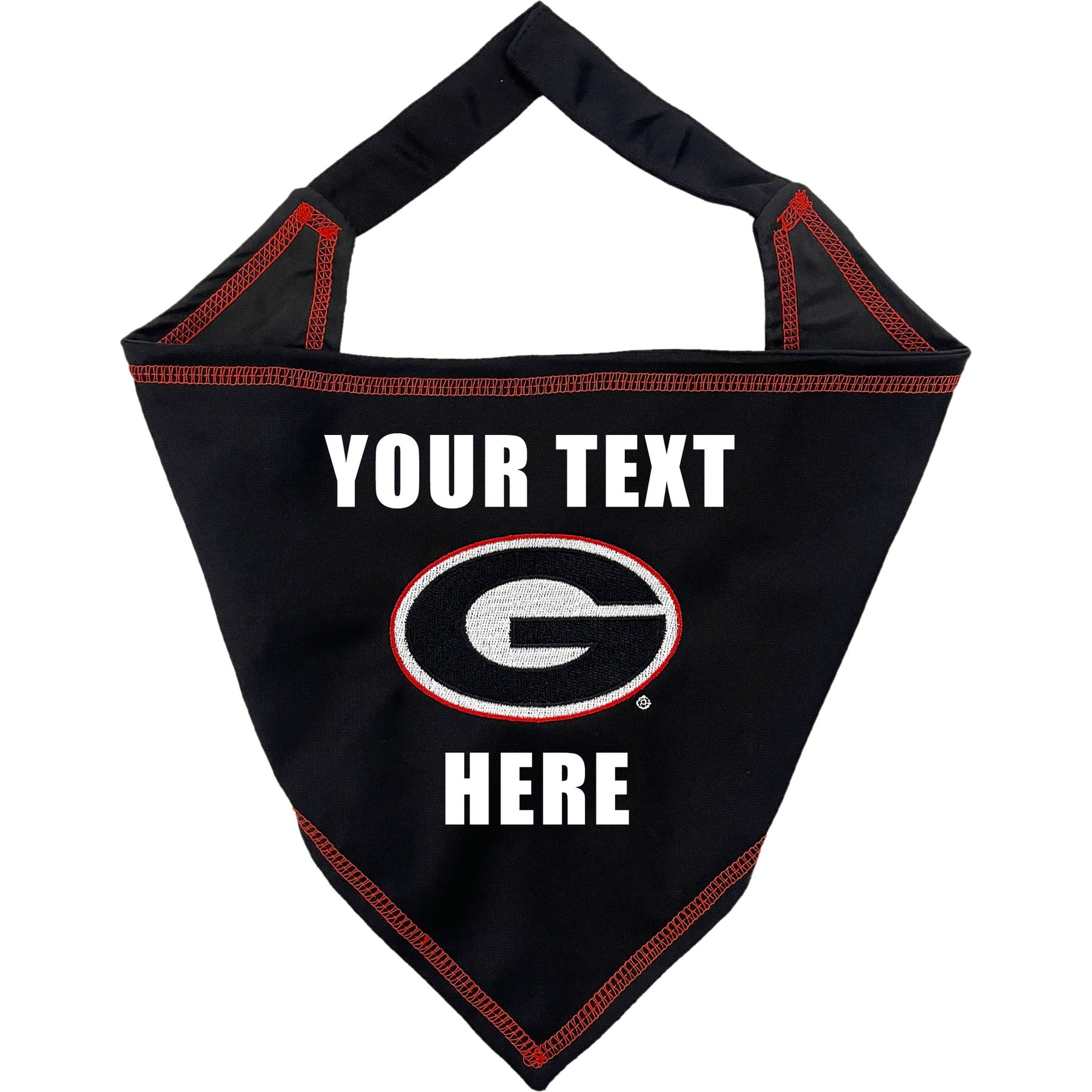 Pets First NCAA Georgia Bulldogs Personalized Dog Bandana, Small/Medium