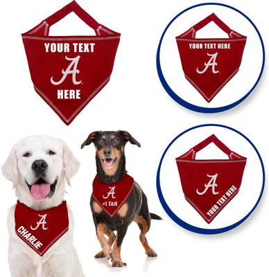 Show full view: Pets First NCAA Alabama Crimson Tide Personalized Dog Bandana, Large/X-Large slide 3 of 7