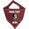 Show in main carousel: Pets First NCAA Florida State Personalized Dog Bandana, Small/Medium slide 1 of 5