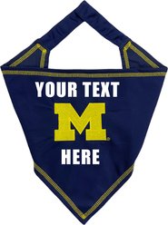 Pets First NCAA Michigan Wolverines Personalized Dog Bandana, Large/X-Large