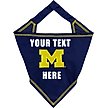 Show in main carousel: Pets First NCAA Michigan Wolverines Personalized Dog Bandana, Large/X-Large slide 1 of 5