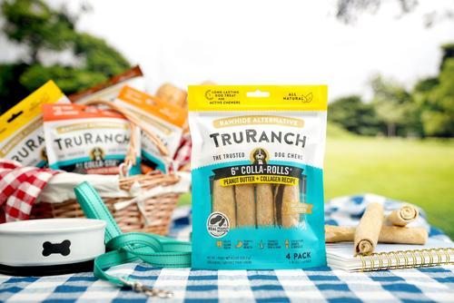 Show full view: TruRanch Chicken Collagen Roll Hard Chew Treats, 6-in, 4 count + Beef Collagen Roll Hard Chew Treats, 6-in, 4 count + Peanut Butter Collagen Roll Hard Chew Dog Treats, 6-in, 4 count slide 9 of 9