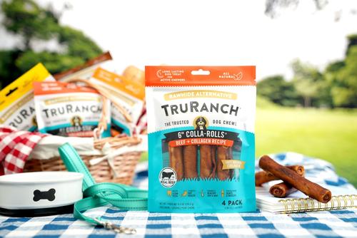 Show full view: TruRanch Chicken Collagen Roll Hard Chew Treats, 6-in, 4 count + Beef Collagen Roll Hard Chew Treats, 6-in, 4 count + Peanut Butter Collagen Roll Hard Chew Dog Treats, 6-in, 4 count slide 5 of 9