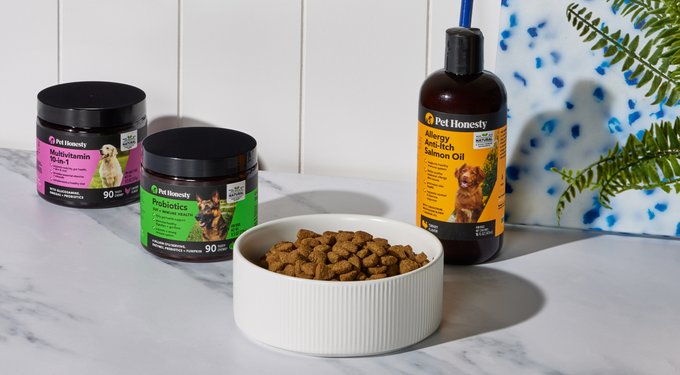 PetHonesty Allergy Support Salmon Flavored Soft Chews Allergy & Itch Relief Supplement for Dogs