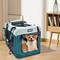 Show in main carousel: GOOPAWS 3-Door Collapsible Soft-Sided Dog & Cat Crate, Teal Blue, Large slide 6 of 8
