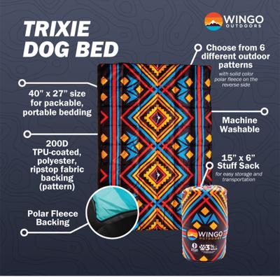 Show full view: Wingo Outdoors Trixie Dog Pack Bed, 40 x 27 inches, Brown Trout 2022 slide 4 of 6