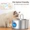 Show in main carousel: Casfuy PWS-136 Ultra Quiet Stainless Steel Dog & Cat Water Fountain with Silent Design, 108-oz slide 3 of 8