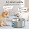 Show in main carousel: Casfuy PWS-136 Ultra Quiet Stainless Steel Dog & Cat Water Fountain with Silent Design, 108-oz slide 2 of 8