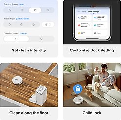 Roborock Qrevo S Self-Emptying Smart Robot Vacuum & Mop, White slide 2 of 9