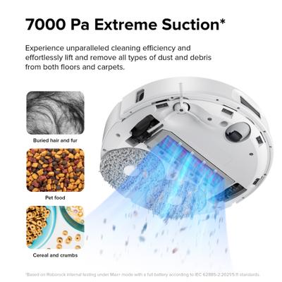 Show full view: Roborock Qrevo S Self-Emptying Smart Robot Vacuum & Mop, White slide 5 of 9