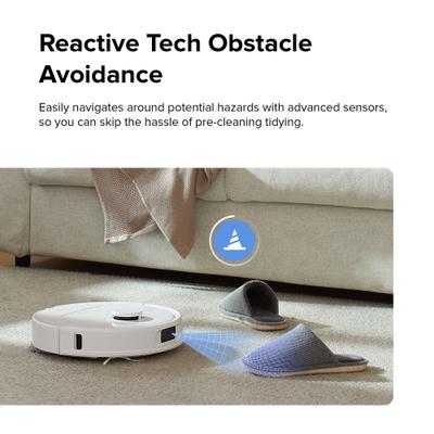 Show full view: Roborock Qrevo S Self-Emptying Smart Robot Vacuum & Mop, White slide 4 of 9
