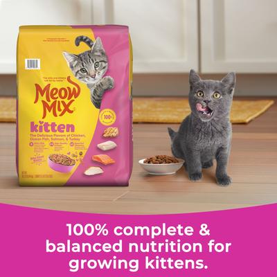 Show full view: Meow Mix Kitten Li'l Nibbles Dry Cat Food, 14.2-lb bag slide 6 of 12