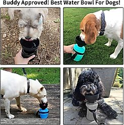 LESOTC Portable Squeeze Dog Water Bottle, 18-oz slide 2 of 6