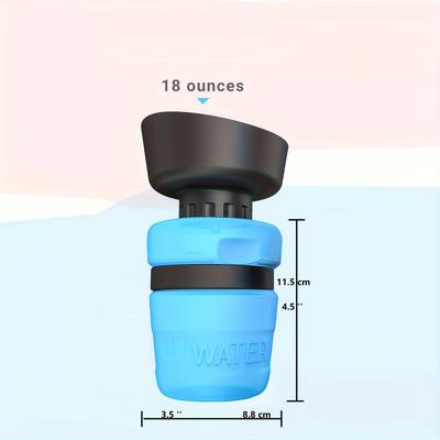 Show full view: LESOTC Portable Squeeze Dog Water Bottle, 18-oz slide 2 of 6