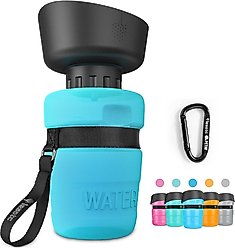 LESOTC Portable Squeeze Dog Water Bottle, 18-oz