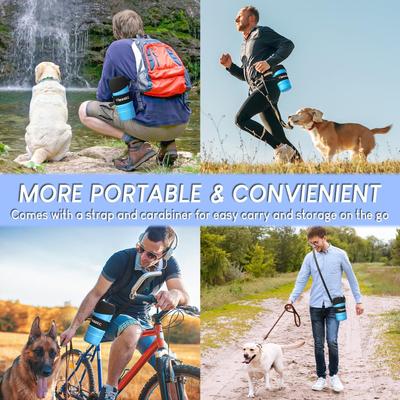 Show full view: LESOTC Portable Dog Water Bottle, 34-oz slide 6 of 8