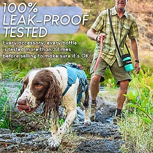 LESOTC Portable Dog Water Bottle, 28-oz