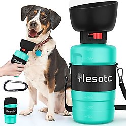 LESOTC Portable Dog Water Bottle, 28-oz