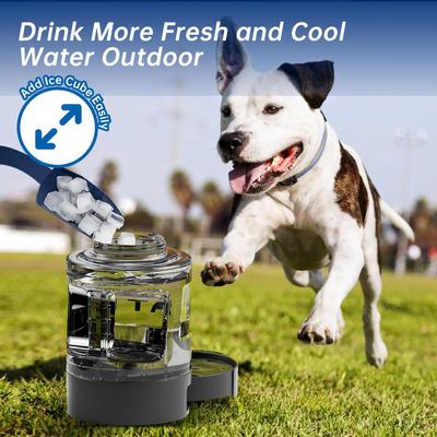 Show full view: LESOTC Travel Gravity Refill Dog Waterer, 9.6-cup slide 4 of 8