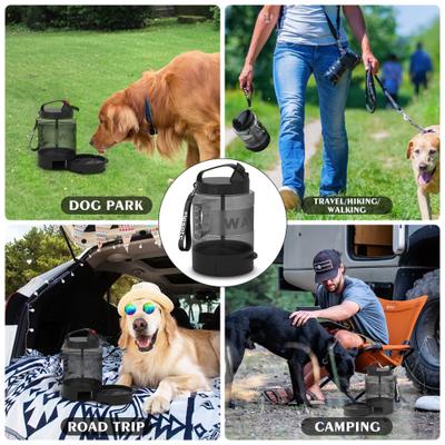 Show full view: LESOTC Travel Gravity Refill Dog Waterer, 9.6-cup slide 7 of 8