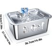 Show in main carousel: PetNF Stainless Steel Dog Water Fountain with 4 Filters, 3-gallon slide 2 of 11