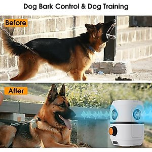 PATPET Rechargeable Ultrasonic Bark Control Dog Repellent