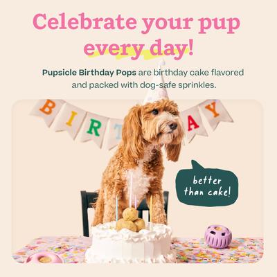 Show full view: Woof Pupsicle Pops Refills Peanut Butter Birthday Lickable Dog Treats, Small, 10 count slide 6 of 9