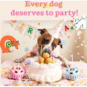 Woof Pupsicle Pops Refills Peanut Butter Birthday Lickable Dog Treats, Large, 7 count