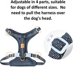 Chai's Choice Fashionable Harris Tweed Wool Dog Poop Bag Dispenser, Leash & Harness, Timber Wolf, Small: 11 to 15-in chest slide 2 of 9