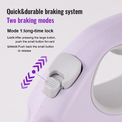 Show full view: Chai's Choice Reflective Hands-Free Retractable Leash, Black/Gray, Medium: 16-ft long, 7/16-in wide slide 5 of 12