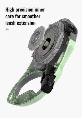 Show full view: Chai's Choice Reflective Hands-Free Retractable Leash, Black/Gray, Medium: 16-ft long, 7/16-in wide slide 8 of 12