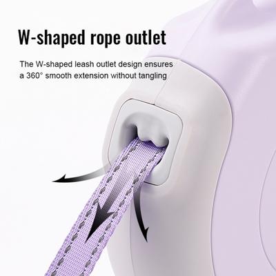 Show full view: Chai's Choice Reflective Hands-Free Retractable Leash, Black/Gray, Medium: 16-ft long, 7/16-in wide slide 6 of 12