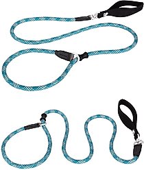 Chai's Choice Training Rope Dog Slip Leash, Large: 6-ft long, 7/16-in wide, Blue