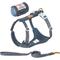 Show in main carousel: Chai's Choice Fashionable Harris Tweed Wool Dog Poop Bag Dispenser, Leash & Harness, Dark Denim, Small: 11 to 15-in chest slide 2 of 10