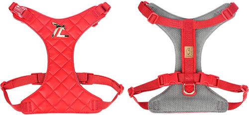 Show full view: Chai's Choice Stylish Dog Backpack, Leash & Harness, Red, Small: 11 to 15-in chest slide 2 of 10