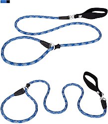 Chai's Choice Training Rope Dog Slip Leash, Large: 6-ft long, 7/16-in wide, Royal Blue