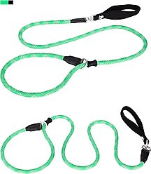 Chai's Choice Training Rope Dog Slip Leash, Large: 6-ft long, 7/16-in wide, Light Green